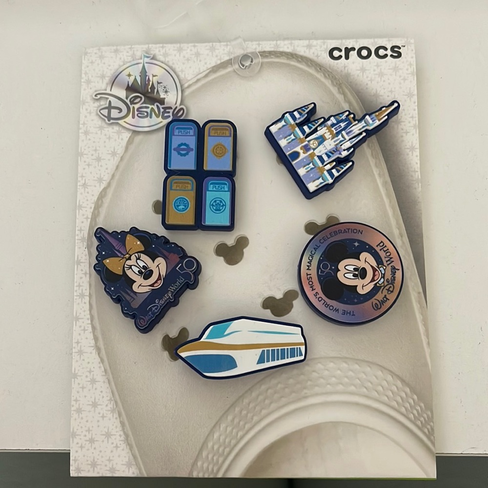Crocs x Disney Parks- 50th anniversary Jibbitz croc charms